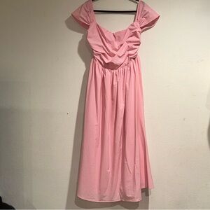 Fashion Nova Pink Off-Shoulder Dress